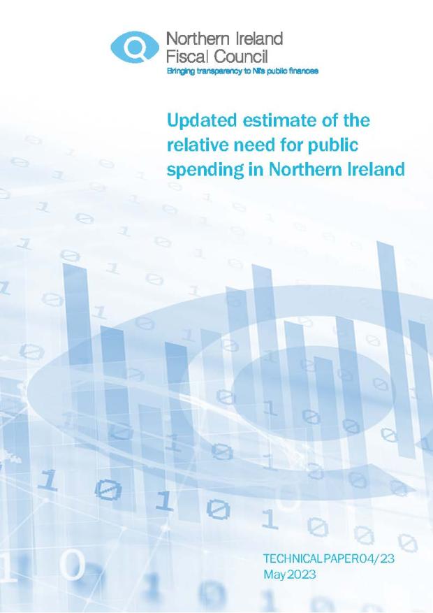 Updated estimate of the relative need for public spending in Northern Ireland